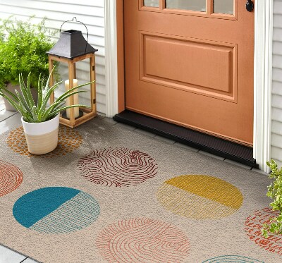 Outdoor floor mat Circles and Lines