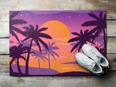 Outdoor floor mat Exotic beach