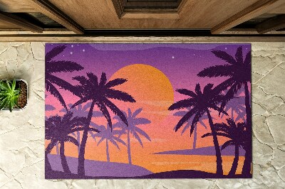 Outdoor floor mat Exotic beach