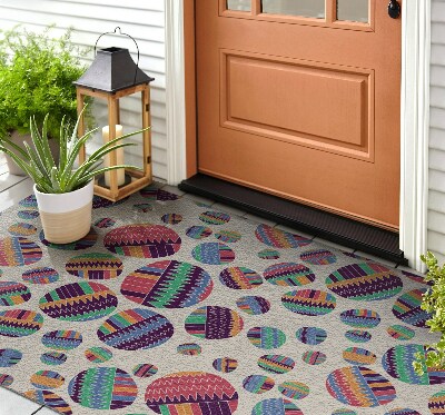 Outdoor floor mat Abstract Coloured Circles