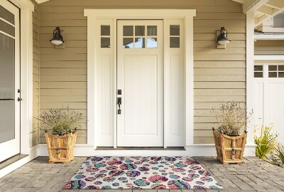 Outdoor floor mat Abstract Coloured Circles