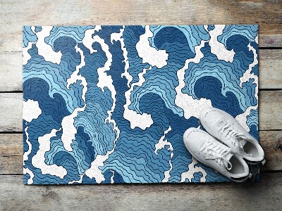 Outdoor floor mat Japanese Wave