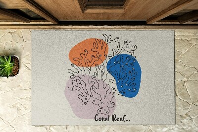 Outdoor floor mat Coral