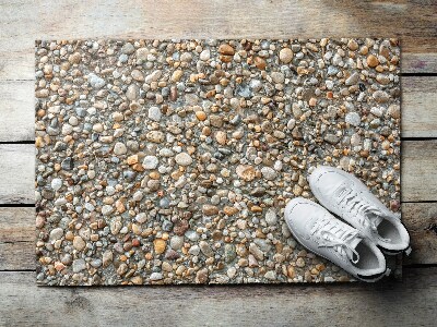 Outdoor floor mat Stony beach
