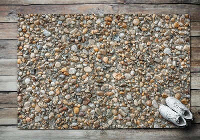 Outdoor floor mat Stony beach