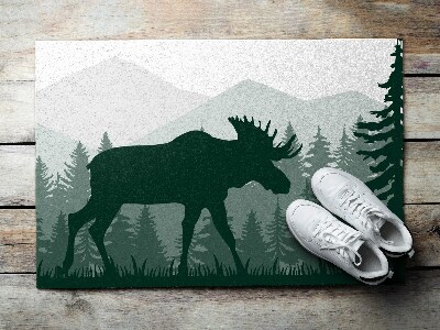 Outdoor floor mat Moose Wildlife