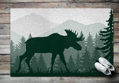Outdoor floor mat Moose Wildlife