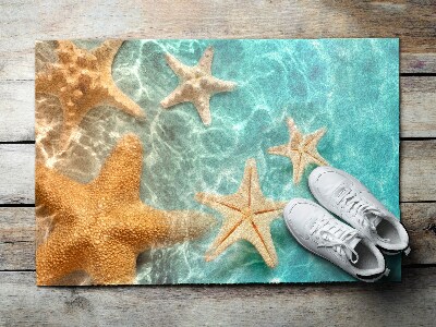 Outdoor floor mat Starfish in the water