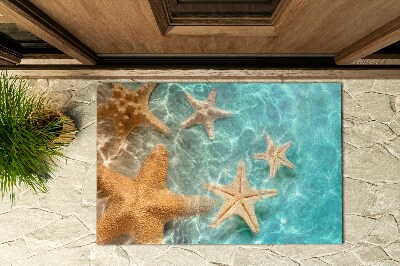 Outdoor floor mat Starfish in the water