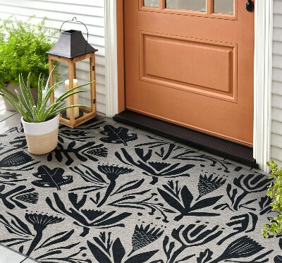 Outdoor floor mat Abstract Flora