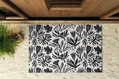 Outdoor floor mat Abstract Flora