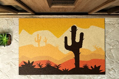 Outdoor door mat Cactus in the Desert