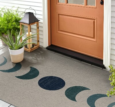 Outdoor door mat Moon design