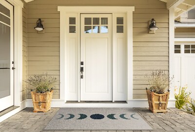 Outdoor door mat Moon design