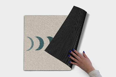 Outdoor door mat Moon design