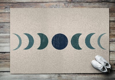 Outdoor door mat Moon design