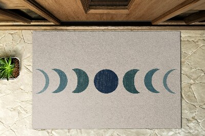 Outdoor door mat Moon design