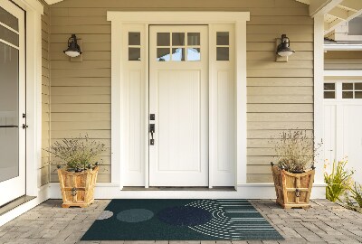 Outdoor door mat Circular Geometry