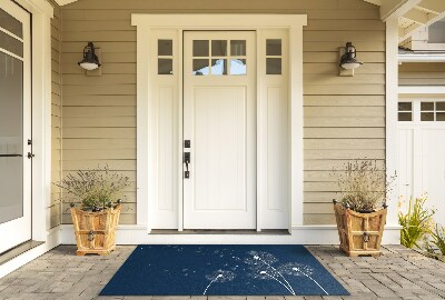 Front door doormat Flowers Blower