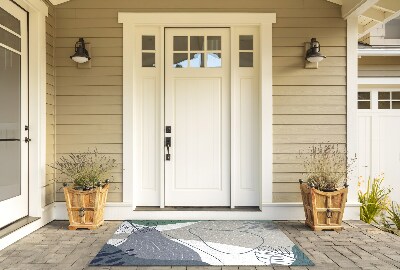 Front door doormat Geometric Abstraction