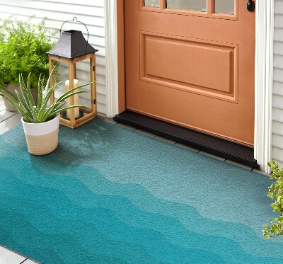 Front door doormat Geometric Waves