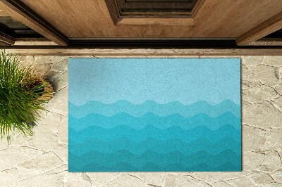 Front door doormat Geometric Waves