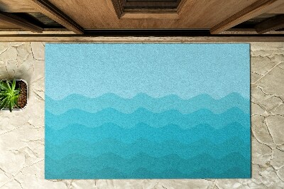 Front door doormat Geometric Waves