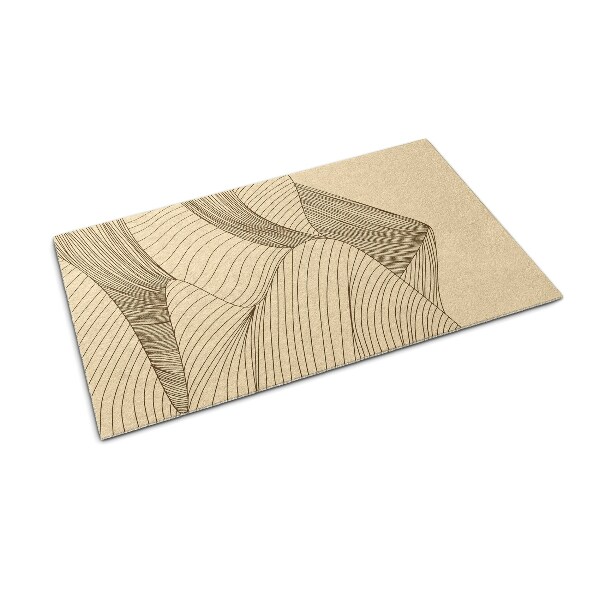 Front door doormat Geometric Wave