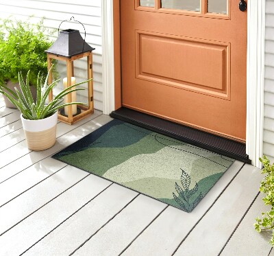 Front door mat Pastel Green