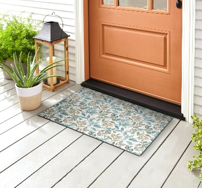 Front door mat Natural Leaves