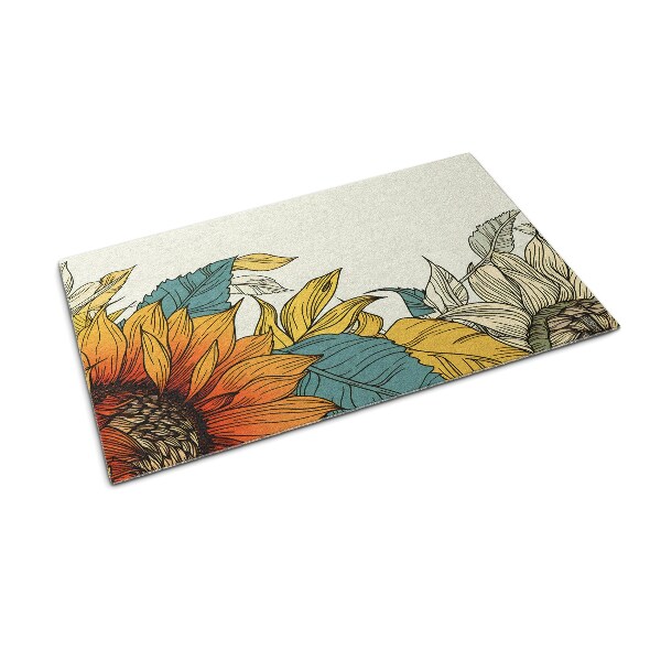 Outdoor floor mat Sunflower Flora