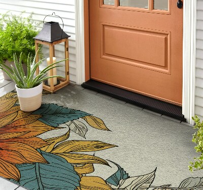 Outdoor floor mat Sunflower Flora