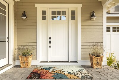 Outdoor floor mat Sunflower Flora