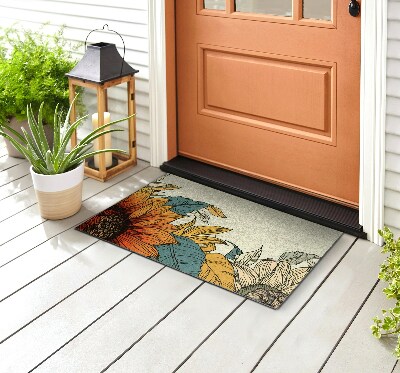 Outdoor floor mat Sunflower Flora