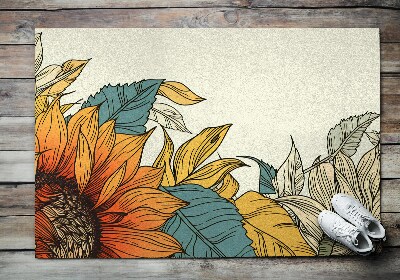 Outdoor floor mat Sunflower Flora