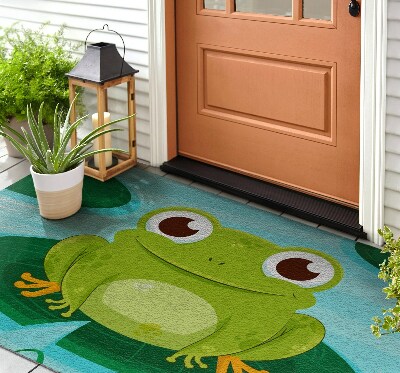 Outdoor mat Cute frog Amphibian