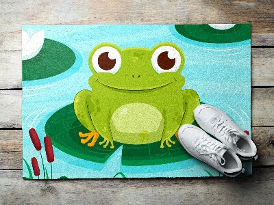Outdoor mat Cute frog Amphibian