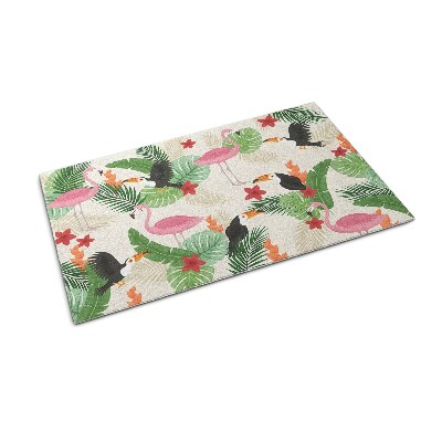 Outdoor mat Flamingo fowl