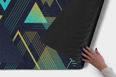 Outdoor mat Triangular figures