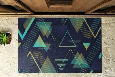 Outdoor mat Triangular figures