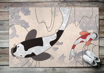 Outdoor mat Koi fish