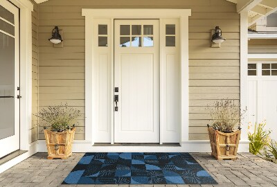 Front door rug Geometric design