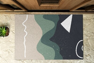 Outdoor mat Geometric Scheme