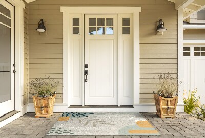 Outside door mat Vegetable Abstraction