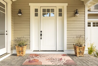 Outdoor mat Geometric Leaves