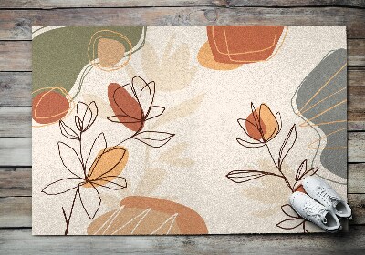 Front door doormat Geometric Flowers