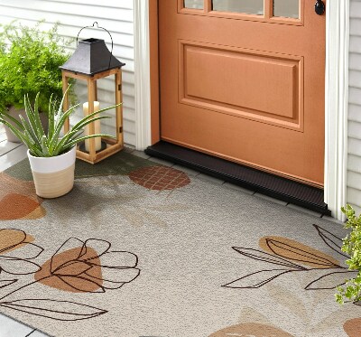 Outdoor door mat Geometric Flowers