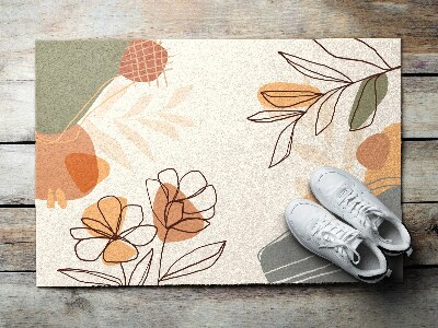 Outdoor door mat Geometric Flowers