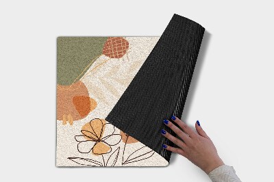 Outdoor door mat Geometric Flowers