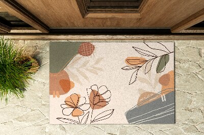 Outdoor door mat Geometric Flowers